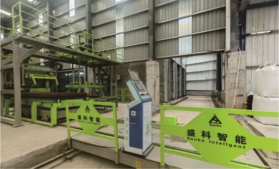 Ligne de production de briques à partir de déchets solides sur le site de notre client dans le Hunan