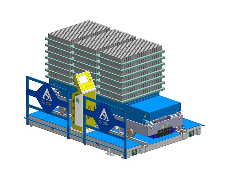 Chariot de transfert RGV multicouche pour four de séchage de blocs de briques à trois couches