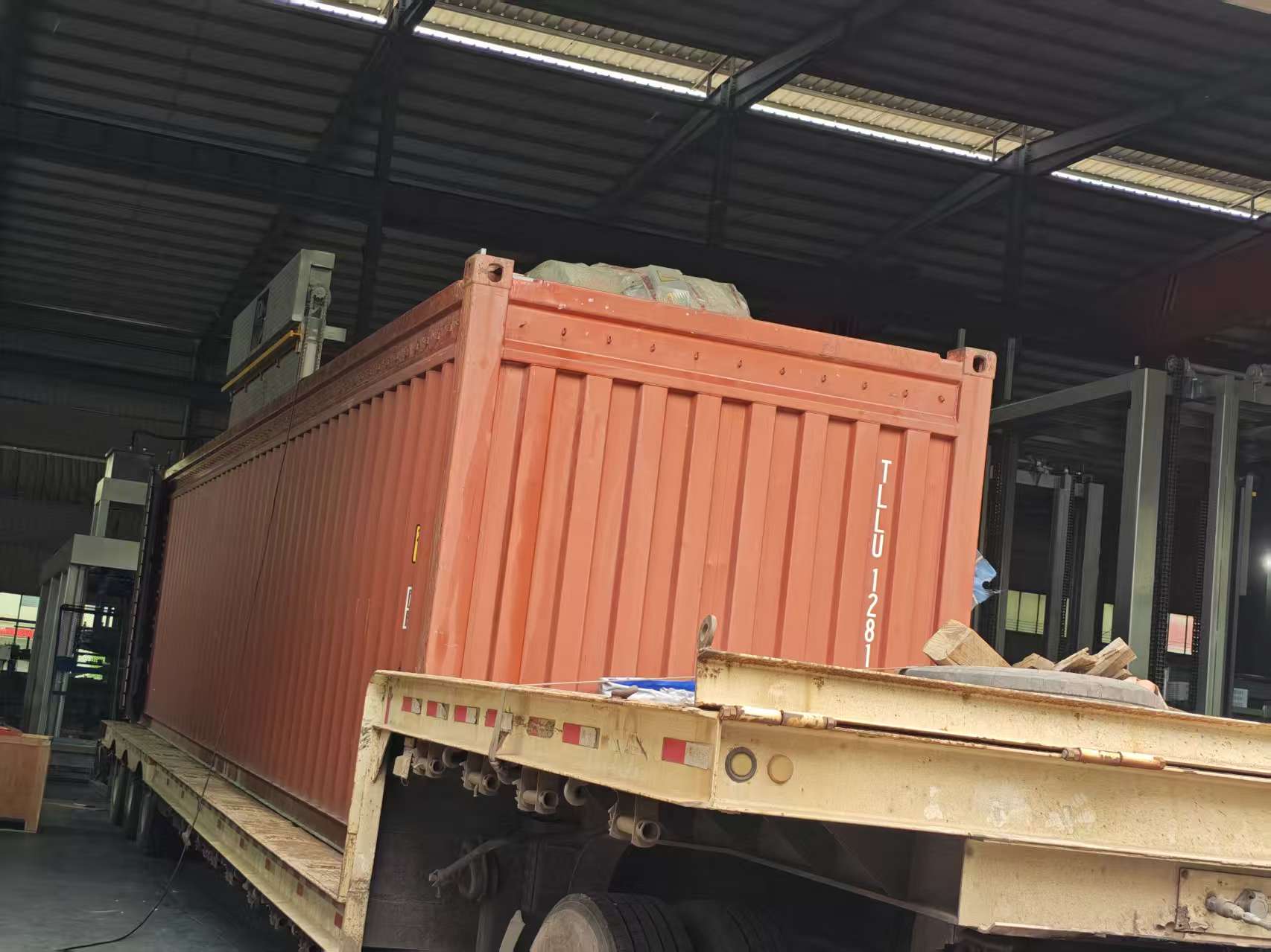 Notre entreprise expédie une ligne de production de blocs entièrement automatisée en Corée du Sud